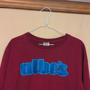 Albe’s The World’s Local BMX Store VTG Maroon Fruit Of the Loom T-Shirt Size L